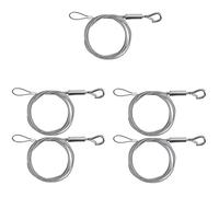 Cvoepobey Kit Appendi Immagini con Filo In Acciaio, Composto da 5 Pezzi da 2 Metri X Φ1,5 Mm, con Gancio Regolabile e Gancio per Cornice.