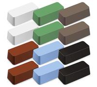 Cvoepobey Kit di Composto da 12 Pezzi per Lucidatura Dei Metalli, 4 Oz Ciascuno, Kit di Composto da 6 Colori per Gioiellieri Rouge