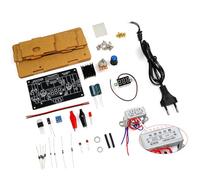 Cvoepobey Kit DIY per Alimentatore Stabilizzato Regolabile LM317 Alimentatore Stabilizzato AC 220V A DC 1,25-12V con Spina UE (con Guscio)