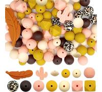 Cvoepobey Kit per la Creazione di Braccialetti con Perline A Forma di Poligonale, Fai da Te da 92 Pezzi.