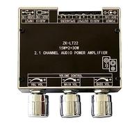 Cvoepobey -LT22 Scheda Amplificatore di Potenza Bluetooth 5.1 Doppia Scheda Amplificatore A 2.1 Canali da 15 W con Subwoofer da 30 W Adatto per Sound Box