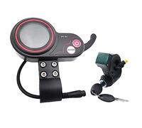 Cvoepobey QS-S4 72V Thumb Throttle LCD Display Meter + Chiave di Blocco 'Accensione 3PIN Solo per la Sostituzione del Display 6PIN per Scooter Elettrico Zero 11X