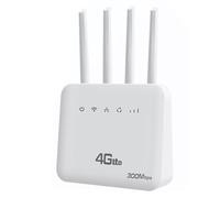 Cvoepobey Router CPE WiFi 6 LTE 4G con Slot SIM, Booster del Segnale di Antenna, Internet Veloce da 300 Mbps per Europa