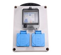 Cvoepobey Scatola di Ispezione Portatile per Esterni, Scatola Presa Cantiere, Distributore di Corrente Portatile, Scatola Presa Interruttore Portatile, Scatola Impermeabile, Scatola di Alimentazione M