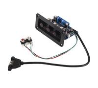 Cvoepobey Scheda Amplificatore Digitale Un 2.1 Canali 2X25W+50W BT5.0 Scheda Amplificatore Subwoofer Classe D DC12-20V con AUX+ USB
