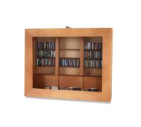 Cvoepobey Shake Anxiety Scaffale Anti-Ansia con 200 Libri Libreria In Miniatura Scaffale In Legno Giocattoli Agitati Scuoti Via la Tua Ansia A