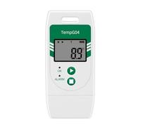 Cvoepobey TempG04 USB Data Logger per La Temperatura, Esportazione in Cvs e PDF, capacità di 32000 Punti per Il Trasporto A Catena del di Laboratorio di Frutta e Verdura