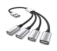 Cvoepobey USB Un USB 2.0 Tripla Porta USB HUB Adattatore OTG Convertitore di Ricarica Dati USB Prolunga Splitter, da USB Un 4 USB