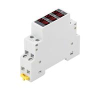 Cvoepobey Voltmetro Digitale Trifase Modulare A LED per Misuratore di Tensione su Guida Din AC80-500V Installazione Semplice
