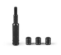 CVPX Deragliatore Ricambio Kit M10x1.5 Pomello del Cambio Estensione Estensione Leva Regolabile Cambio del Cambio Adatto per Acura Cambio retromarcia(Black)