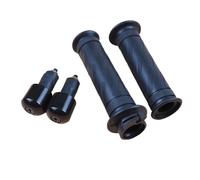 CVPX Manopole Moto Manopole universali Antiscivolo per Moto, Manubrio, acceleratore, 7/8" 22 mm, Tappi terminali per Manubrio Adatti per CG125GN125 GS150 Manubrio Moto Impugnatura(Style 1 Black)