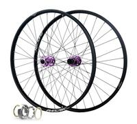 CVQJL Set di Ruote per Bici da 26, 27,5 e 29 Pollici, in Lega di Alluminio, con Freno a Disco, Ruote per Ciclismo Ibrido/MTB, con Cuscinetto sigillato, per 7/8/9/10/11 velocità