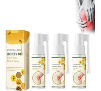 Cvreoz Veleno d'api Dolore e Guarigione Ossea Spray, Veleno d'api Nuova Zelanda Spray per la terapia articolare e ossea, Crema per il dolore al veleno d'api e la guarigione delle, collo, mani (3pcs)