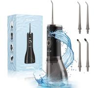 CVT Water Dental Flosser Dentale Pick: 300 ML Cordless Portable Water Flosser Pick per denti 100 modalità Ricaricabile Irrigatore orale Viaggio IPX7 Impermeabile Filo interdentale Pulizia dei denti