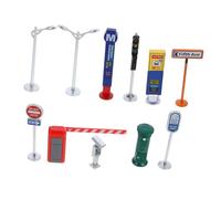 CVUTOVO 1 Set Stradali Miniatura per Simulazione Urbana Educativo per La Sicurezza dei Colori Vivaci e Design Leggero