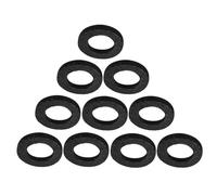 CVUTOVO 10 Pezzi Accessori per Tromba Rondelle in Feltro Nero Cuscino Protezione Chiavi Leggero e Resistente per Strumenti a Ottone per Musicisti e Bande