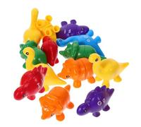 CVUTOVO 13 pezzi Giocattoli Educativi Dinosauri con Lettere Alfabeto Colorate Gioco di Abbinamento e Ordinamento per Sviluppo Cognitivo e Apprendimento Pre-scolare