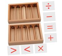 CVUTOVO 1Set Giocattoli Montessori per Scatola Spindle per Sviluppare Interesse per Matematica Promuovere Competenze Logiche e creatività nei per Apprendimento e Interazione Genitore