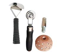 CVUTOVO 1set Kit Riparazione Pneumatici Auto e Bici con Rullo Pressione Utensili Compatto in Plastica e Metallo Ripara Gomme Resistente e Portatile per Motocicli e Auto Facile da Usare