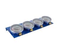 CVUTOVO 1Set Kit Sincronizzatore Carburatore per Manometri Strumento Bilanciamento per Quattro Cilindri Misuratore Vacuometro per Efficienza e Manutenzione Del Motore