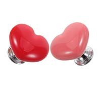 CVUTOVO 2 Pezzi Copertura per Pulsante Avviamento Auto a Forma di Cuore in Ceramica e Lega, Facile Installazione, Protezione Pulsante Start Stop, Migliora Interni Veicolo