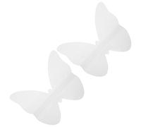 CVUTOVO 2 Pezzi Porta Vinili Acrilico Trasparente Muro da Design Farfalla Installazione Senza Trapano Espositore per Album e Cd per Decorare La Casa