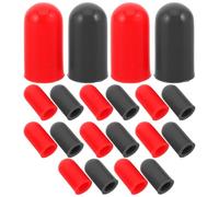 CVUTOVO 20 pezzi di copri-bacchette di ricambio per batteria - Punte per bacchette silenziose per esercitarsi - Punte in silicone antirumore per batteria per esercitarsi in silenzio