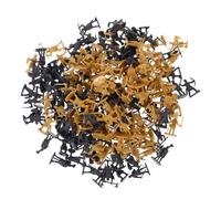 CVUTOVO 200 Pezzi Soldatini Medievali Mini in Plastica Leggeri Giocattolo per Esposizione Set Realistico di Miniature per Gioco e Collezione Colore Casuale