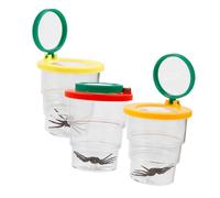 CVUTOVO 3 Contenitore Osservazione Insetti Scatola Ingrandimento Trasparente per Box per Insetti con per Esplorazioni