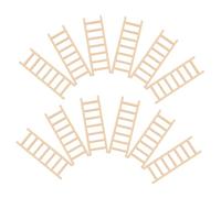 CVUTOVO 30 Pezzi Scala in Legno Miniatura per Casa delle Bambole Gradini Decorativi per Micro Paesaggi Accessori Fai da Te per Arredamento Bonsai e Scene in Miniatura Dimensioni