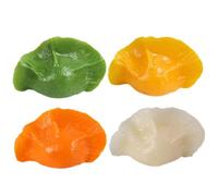 CVUTOVO 4 Pezzi Decorazione Alimentare Gnocchi Artificiali in Pvc Colorati, Modelli Realistici di Ravioli Finti per Ristorante e Fotografia, Accessori di Scena Leggeri e Compatti