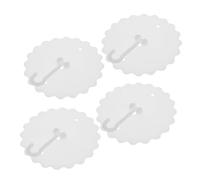 CVUTOVO 4 Pezzi Ganci Adesivi per da Ganci per Tende e Facile Installazione Resistente Interni e Decorazioni Domestiche