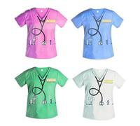 CVUTOVO 4 Pezzi Portachiavi a Forma di Uniforma da Infermiere, Gadget Creativo in Acrilico per Operatore Sanitario, per Decorazione di Borsa