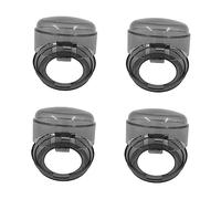 CVUTOVO 4pezzi Copritasti Sicurezza Per Piano Cottura Gas Protezione Cucina Antiapertura Ragazzo Ragazza Copri Manopola Compatibile Piano Cottura Durevole Nero Con Facile Da Usare Per Adul