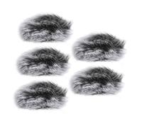 CVUTOVO 5 Pezzi Antivento per Microfono Pile Protezioni Clip per Microfoni Compatibile con Molti Accessorio Pratico e Facile da Utilizzare