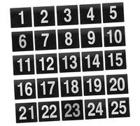 CVUTOVO 50 Pezzi Cartellini Numerici per Lato da Segnaposto Eleganti per Matrimoni Ristoranti Club e Ricevimenti Design Robusto e Raffinato per Migliorare Efficienza Del Servizio