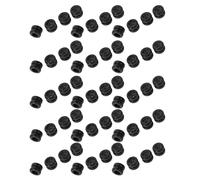 CVUTOVO 50 pezzi di perline per chitarra: perline in osso per ponti autentici e ancoraggi per corde - Parti di ricambio per chitarre classiche e resofoniche, ricambio nero