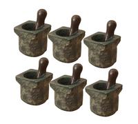 CVUTOVO 6 Pezzi Accessori Miniatura Pietra per Casa delle Barattoli Decorativi Realistici per Progetti Diy e Scene per Decorazioni Miniatura e Sabbia
