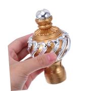 CVUTOVO 6 Pezzi Testa Decorativa per Asta per Tende Cappucci per Pali per Tende Asta Il palo della Decorazione della Accessori per d'oro