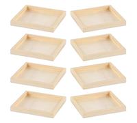 CVUTOVO 8pezzi Vassoio in Legno Da Organizer Portatile in Legno Per Puzzle Vassoio Per Smistamento Puzzle Blocchi Di Grezzo