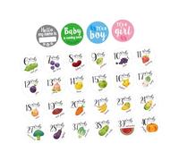 CVUTOVO Adesivi per Pancia Gravidanza 28 Pezzi, Facile da Rimuovere e Sicuri per Maternità, Accessori Fotografici per Donna Incinta e Diario della Crescita