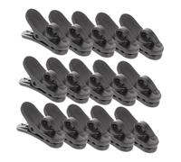 CVUTOVO Clip per Microfono Piccole Clip per Cavi Auricolari in Abs Nero 15 Pezzi Presa Sicura per Registrazioni e Presentazioni