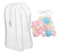 CVUTOVO Custodia Trasparente in Pvc Per Figure Anime Custodia Portatile Con Cerniera Singola Per Trasporto Di Piccole Bambole Organizer Per Scatole Cieche Sospese Per Oggetti Da Collezione