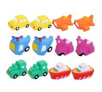 CVUTOVO Giocattoli da Bagno per 12 Pezzi Set, Giocattoli da Spremere Compatti Resistenti All’usura, Accessori per Vasca da Bagno Domestica, Divertenti e Portatili per Ragazzo Ragazza