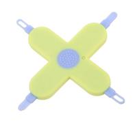 CVUTOVO Kit Pulizia 4 in 1 per Ragazzo Ragazza, Strumento a Croce per Naso, Orecchie e Unghie, Sicurezza Delicata per Ragazzo Ragazza, Accessorio Essenziale per Viaggi, Colore Giallo