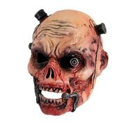 CVUTOVO Maschera horror di zombi copricapo realistico puntello di testa di zombi maschere di morti viventi maschera spaventosa halloween Maschera zombi realistica maschera cosplay RP