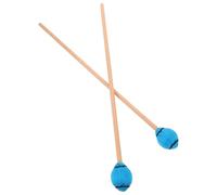 CVUTOVO Mazzette Percussione con Manico in Legno e Testa in Filo di Lana Blu, Precisione e Compatibilità Versatile per Glockenspiel e Strumenti Orff, per Lezioni Musicali