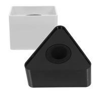 CVUTOVO Microfono Logo Personalizzabile 2 Pezzi Bandiera ABS per Interviste Supporto Antiurto Nero e Bianco per Microfono Professionale