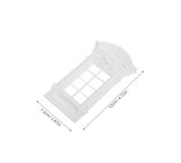 CVUTOVO Miniature per Dollhouse Plastica Bianca con Design Dettagliato Accessori Diy Inclusi Colonne Romane e Badge per Modellismo e Decorazioni Educative