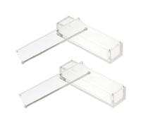CVUTOVO Scatola Porta Dadi Acrilica Trasparente Magnetica 2 Pezzi, Leggera e Chiusura Semplice per Piccoli Oggetti in Cucina e Bagno, per Conservare Dadi da 16mm